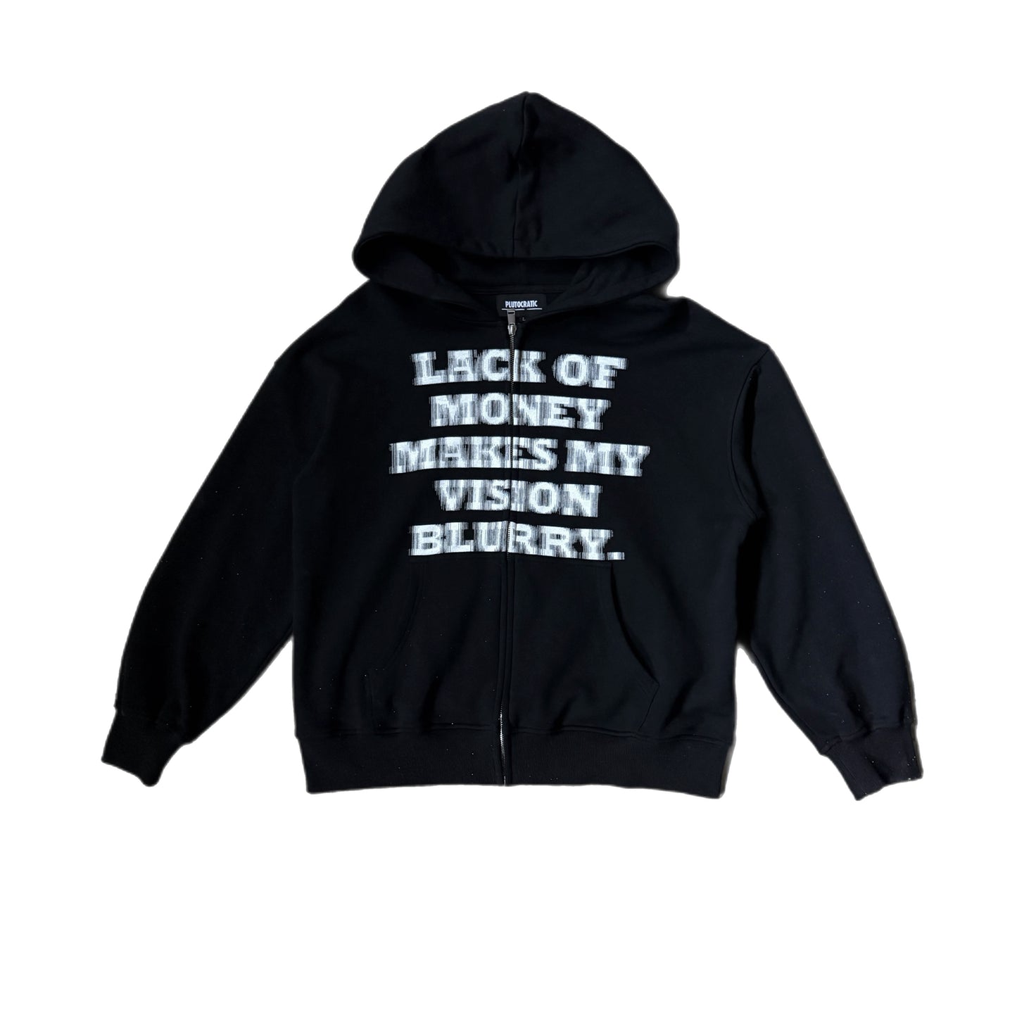 Lack of Money Zip up - black