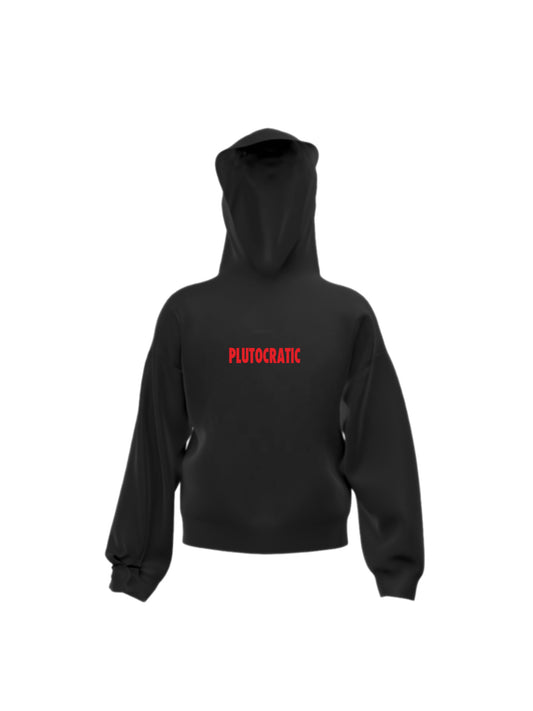 Lack of Money Hoodie (back logo) -black/red