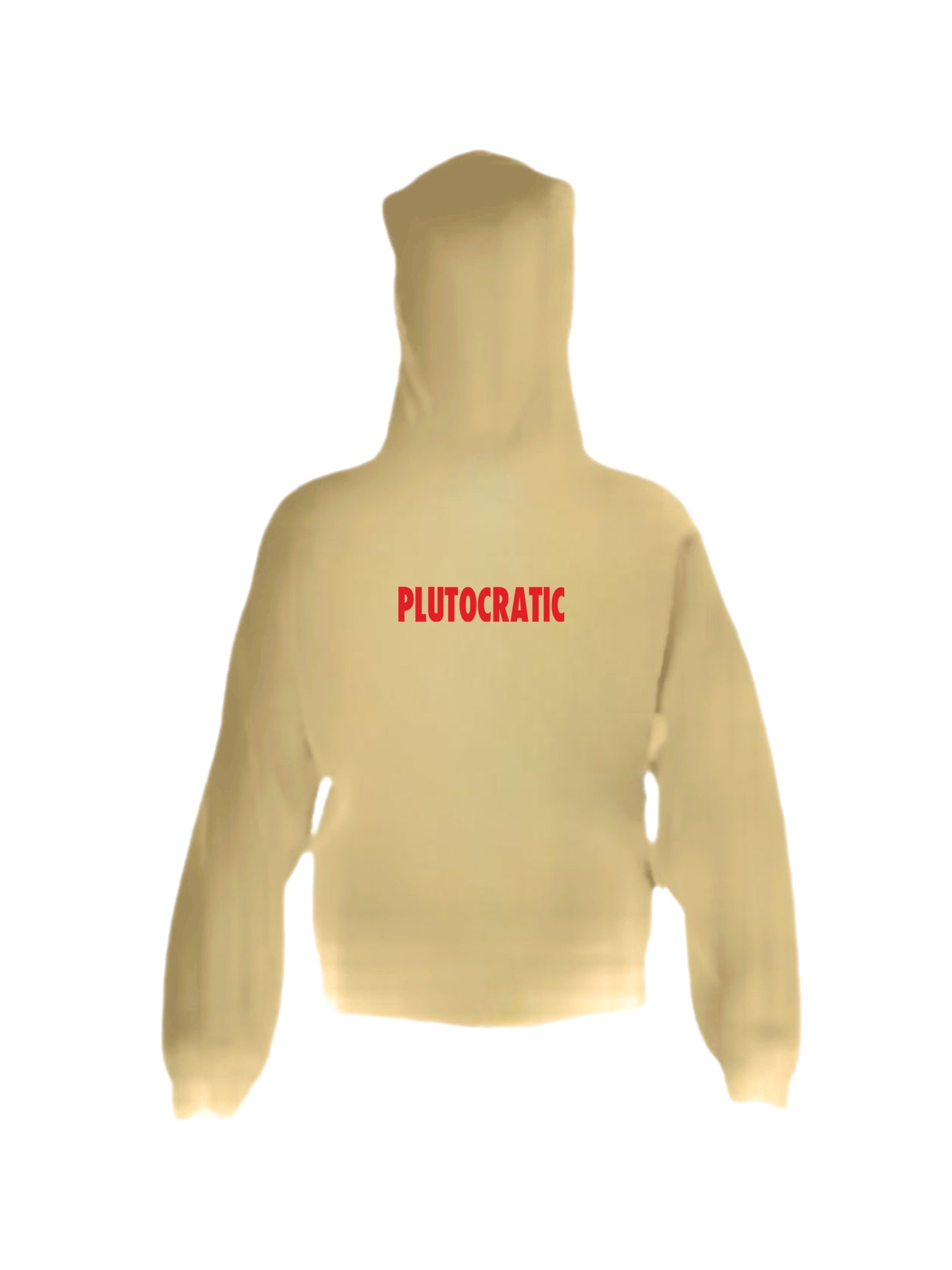 Lack of Money Hoodie (back logo) -cream/red